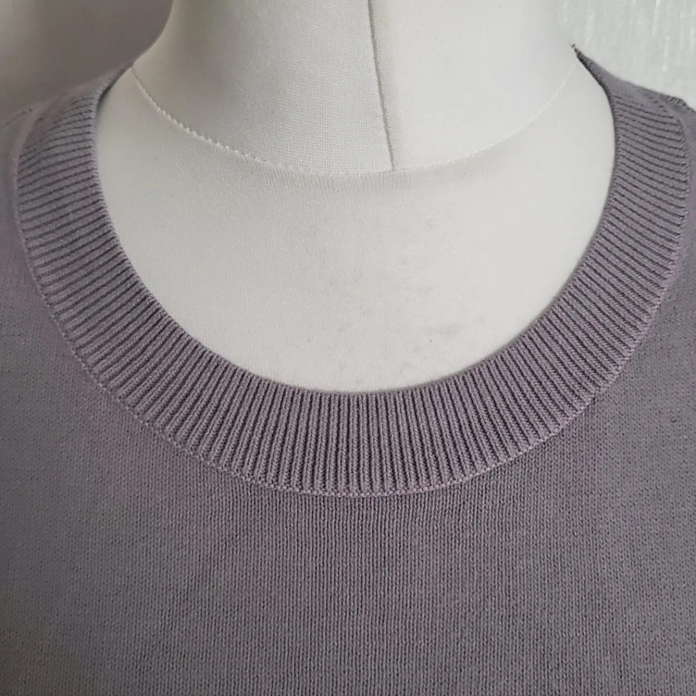 Cos Grey Short Sleeved Shirt Jumper top size S 8/10 uk - Picture 5 of 8
